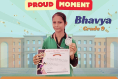 Blue and White Modern Student Congratulations Greeting Instagram Post - 3